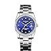 Produktbild Gmore Herren Analog Automatic Uhr mit Edelstahl Armband (Blau)