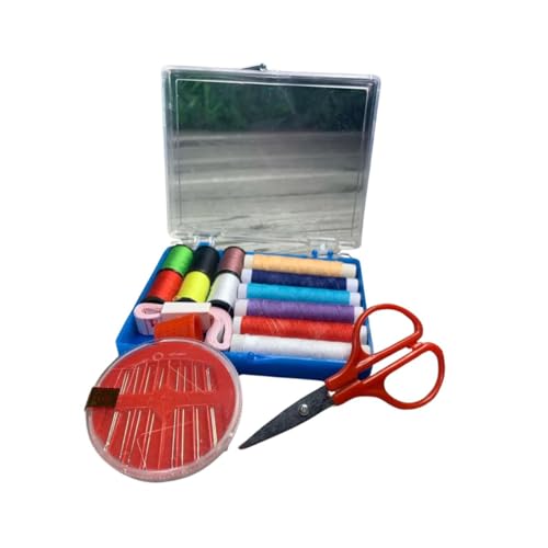 Kit Costura Agulheiro 27 Peças Com Estojo linha Agulha Completo