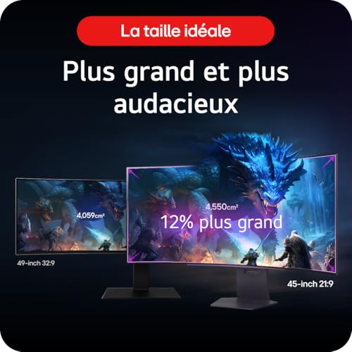 LG 44.5 OLED UltraGear 45GS95QE B - vue 6