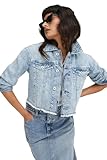 jeansjacke only grau Mit Brusttaschen, Teilungsnähten