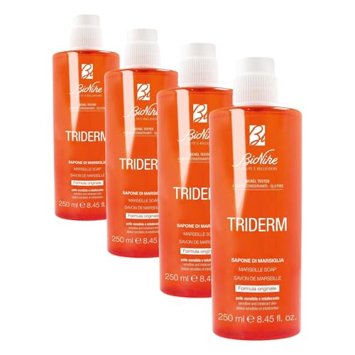 Bionike Triderm Savon de Marseille 250ml lot de 4 protège la peau sensible du dessèchement
