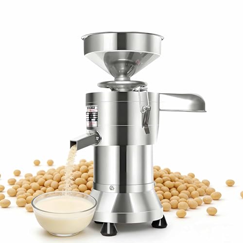 Beachtiful Máquina Comercial para Hacer Leche de Soja, Automática de Acero Inoxidable con Separación de Escoria, 2800 RPM para Leche de Soja, Leche de Nueces, Leche de Arroz y Tofu 25KG/H