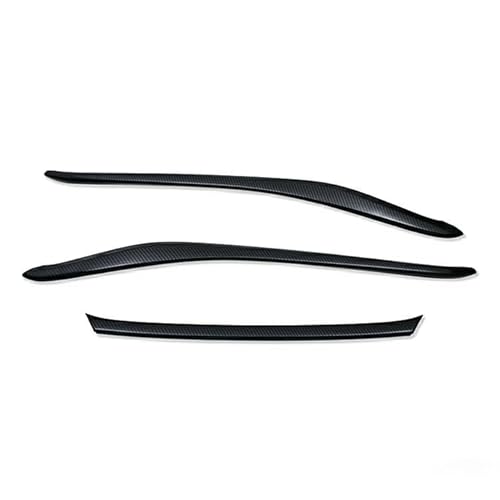 APLAB ハリアー 80系 2020(R2).6 - フロントバンパーモールディングパネル UP ブラック カーボン調 ホワイトパール カスタム ドレスアップ エクステリア カーパーツ (カーボン調)