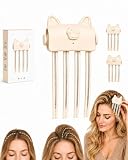 Xloapoo Heizclip für Haarvolumen – kabellos & wiederaufladbar（Beige）
