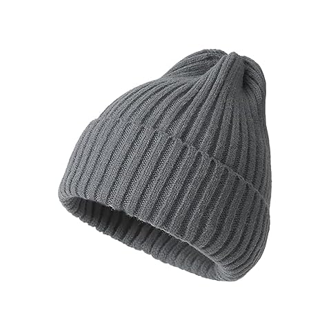 MYMENU Beanie Hats Knit Caps Winter Warm Hats for Children Teenagers Youth Women Men (Gray) Cover