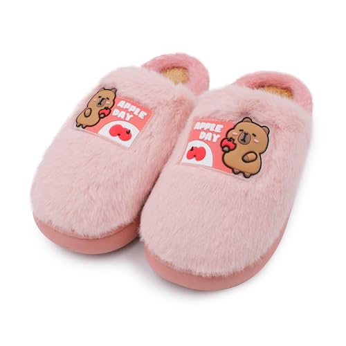 Image of VRITRAZ Women's Comfort Slip On Closed Toe Warm Winter with Cute Design print House Clog Indoor Slipper
