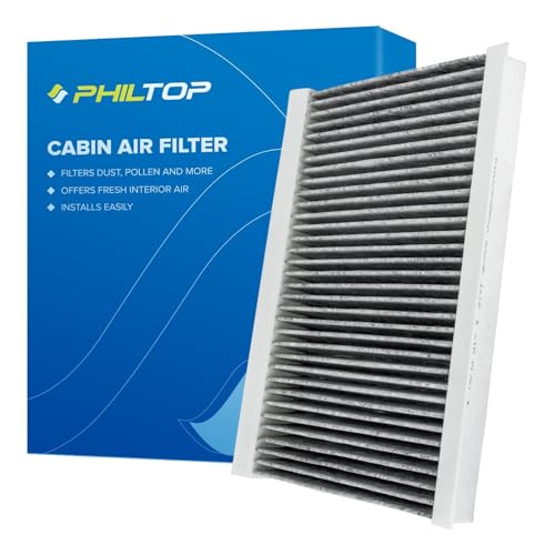 PHILTOP Cabin Air Filter, Replacement for CF10259 Range Rover Sport 2006-2013, LR4 2010-2016, LR3 2005-2009,Premium Cabin Filter with Activated Carbon Filter