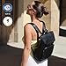 BERLINER BAGS Premium Genuine Leather Backpack Sydney, Bookbag, Backpack Purse for Women - Black