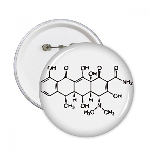 Chimie organique moléculaire illustration broches pour vêtement