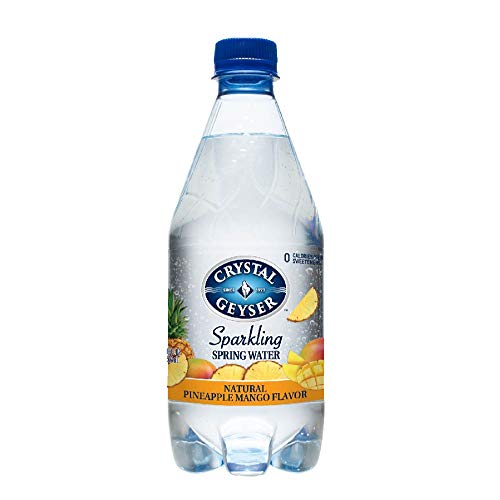 Crystal Geyser 18 oz Pineapple Mango Flavored Sparkling Spring Water 24 Pack, PET Plastic Bottles, Zero Calorie, No Artificial Ingredients or Sweeteners - Thumbnail 2