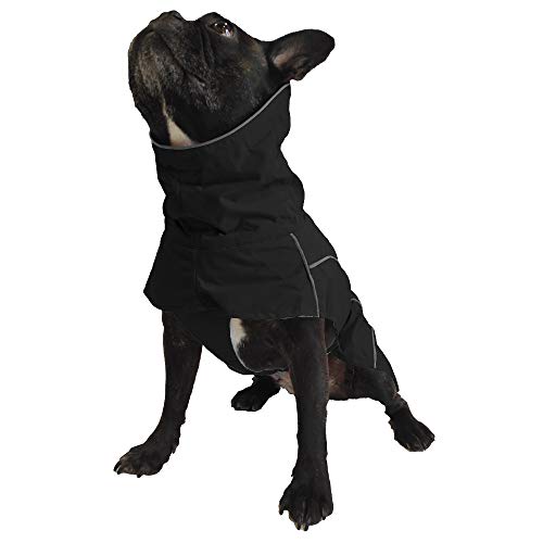 Croci Hiking - Mantel für Hunde, Regenmantel für Hunde, Makalu, Thermoregulierendes Futter, Farbe Schwarz, Größe 35 cm - 194 g