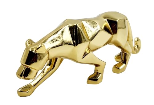 Image of ARNAVIRA 24K Gold Plated Panther Statue for office & Home Decor, Gifting Showpiece, office Desk Decor (24K Gold, Panther)
