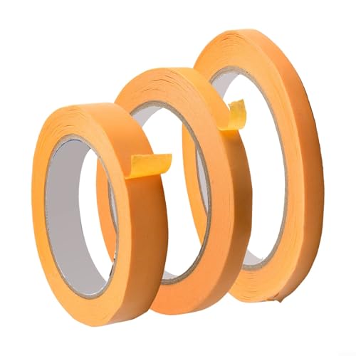 Juego de cinta adhesiva para limpieza de diapasón de guitarra, tamaños de 20 mm, 12 mm, 8 mm, sin pegamento residual