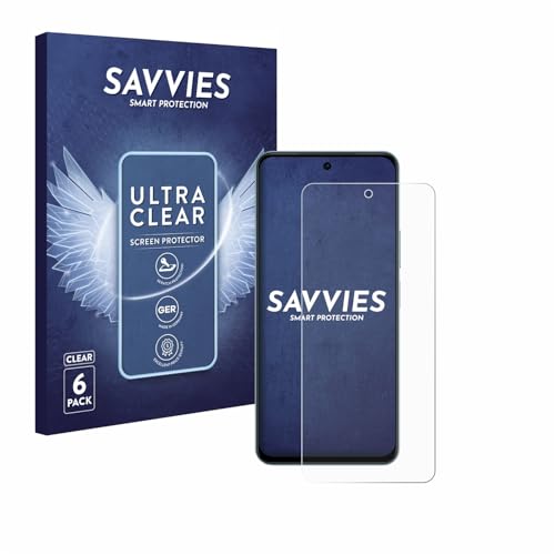 savvies Protector Pantalla para Vivo Y31 Pro (6 Unidades) Película Ultra Transparente