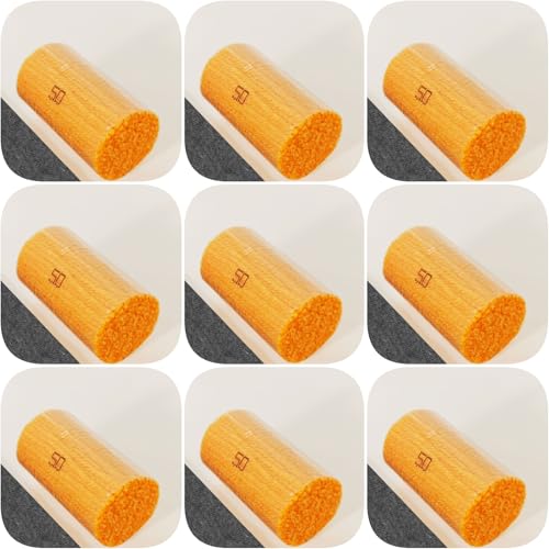 Image of Yglnden 10 Bundles Latch Hook Kit Colorful Yarn Bundles Cut Rug DIY Latch Hook Yarn for Handmake Craft Sewing Knitting for Adults (10 Bundles# Yellow C)