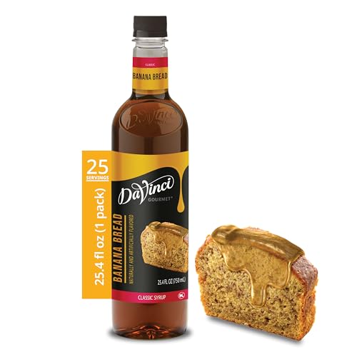 DaVinci Gourmet Banana Bread Syrup 25.4 Fluid Ounces (Pack of 1)