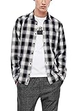 mit klassischem Karomuster Q/S designed by - s.Oliver Herren Extra Slim: Hemd mit Karomuster black check XL