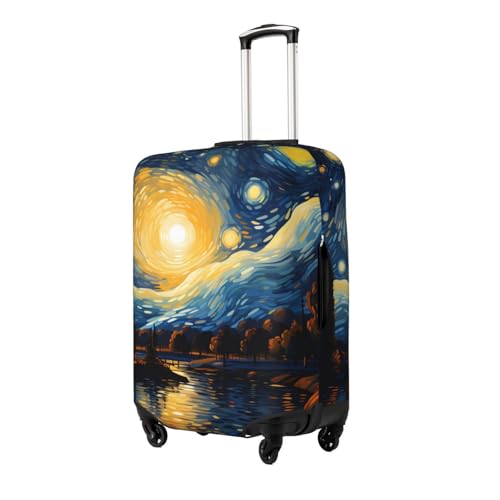 Starry Sky Luggage covers for Suitcase Space Night Moon Travel Luggage Cover Suitcase Protector Washable Suitcase Cover Anti Scratch Dirt Covers Fit 18-21 inch2