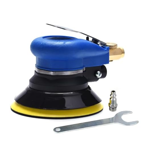 5 inch Pneumatic Orbital Sander Air Sander Palm Da Sander Hook and Loop Air Powered and Swirl Free by ZHONG AN