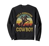 Like A Rhinestone Cowboy Vintage Western Rodeo Country Music Sweatshirt