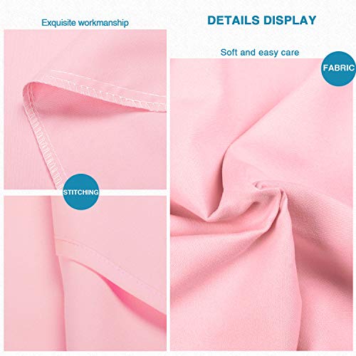 FLXXIE Microfiber Pillow Cases Standard Size, Soft Pillowcases with Envelope Closure, Wrinkle, Stain Resistant Pillow Covers, 20x26, Pink