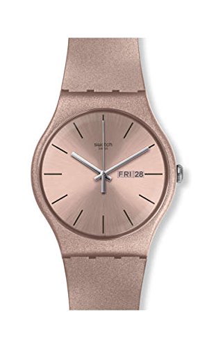 Preisvergleich Produktbild Swatch Damen Analog Quarz Uhr mit Silikon Armband SUOP704