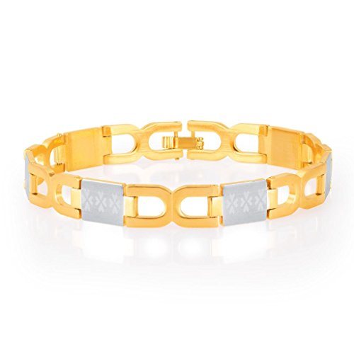 Image of Sukkhi Charm Bracelet for Men (White and Golden)(26025BCCHV700-AMZ)