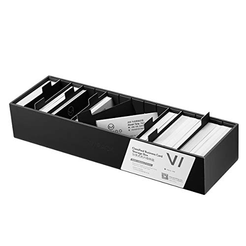 Étui pour cartes de visite Vlando noir pour mieux organiser votre bureau