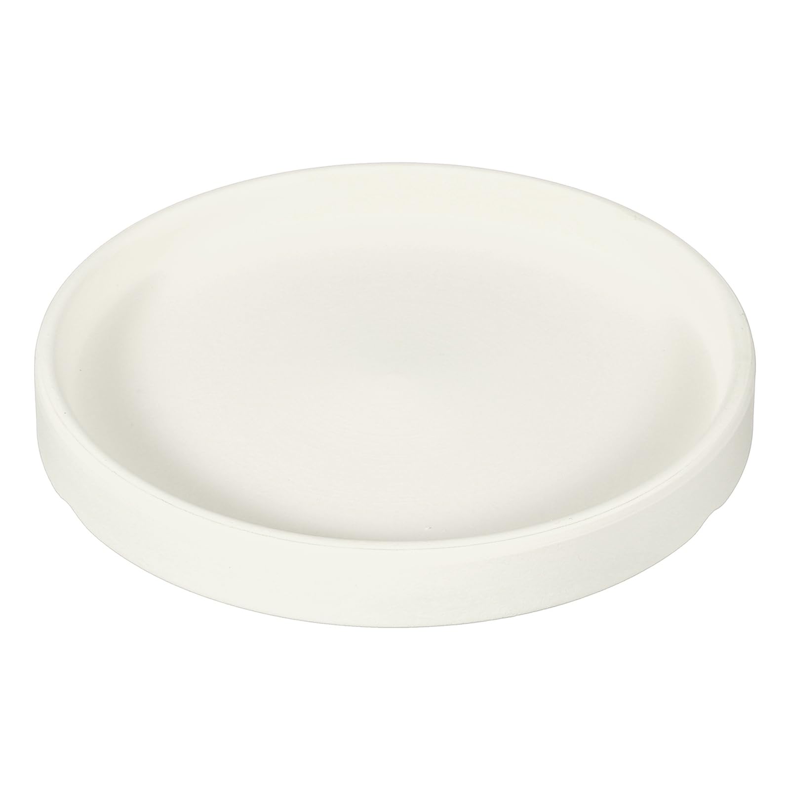 YELARXI 5.5 Inch Ceramic Plant Saucers, Round Flower Planter Water Trays Ceramic Plant Saucer Pot Tray -Fitting for (Outdoor/Indoors/Garden/Planting/Water/Flower/Coffee) Beige