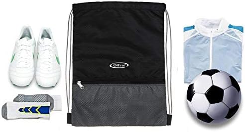 G4Free Drawstring Bag Backpack School PE Bag Gym String Bag Swim Gym Sack Sports Bag Large Update Version for Women Men Boys Girls Outdoor