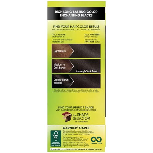Garnier Nutrisse Haircolor Soft Black pack 2 miniatura 4