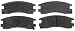 ACDelco 14D714CH Advantage Ceramic Rear Disc Brake Pad Set with Wear Sensor