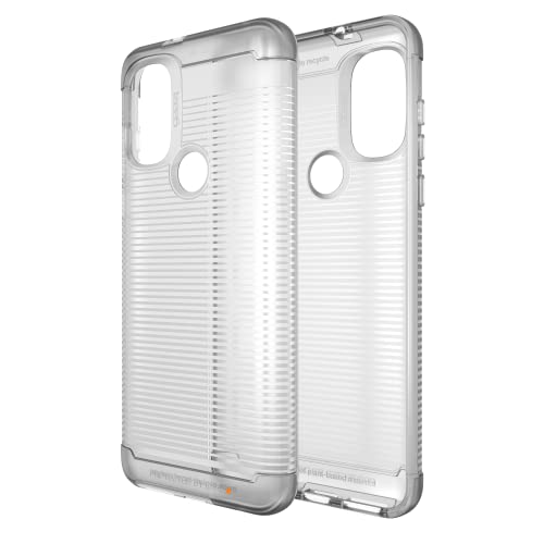 Gear4 Zagg Havana Case For Motorola Moto G Power – Advanced Impact Protection, Integrated D3O Technology, – Reinforced Top, Bottom, Corners (702009212) Clear #TOP2