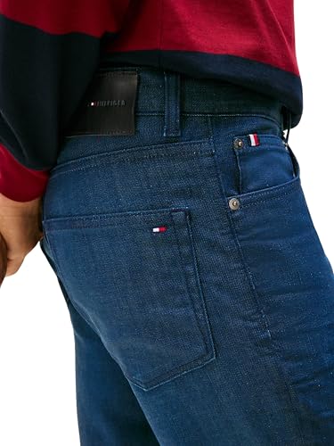 Tommy Hilfiger Herren Jeans Hose Denton Yale Straight Fit, Blau (Yale Dark Blue), 28W/34L – Ansicht 3
