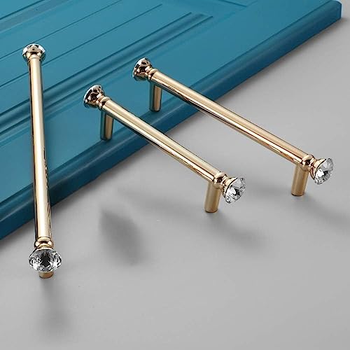 Boutons de commode en cristal : lot de 2 poignées pour armoire et placard
