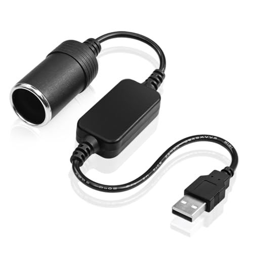 Image of STHIRA 12V Car USB Cigarette Lighter Socket Adapter Converter 5V USB A to 12V 8W Cigarette Lighter Socket Multipurpose USB Cigarette Lighter Converter Socket for Dash Cam, GPS, Car Led Light