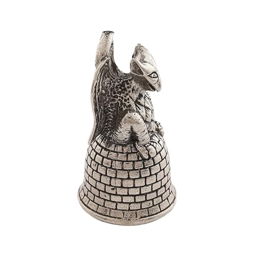 Image of Guardian Bell Animals Good Luck Bell w /Keyring & Black Velvet Gift Bag | Motorcycle Bell | Lead-Free Pewter | Made in USA