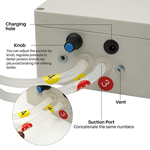 Muduoban JNJ-5566 Milking Machine For Cows 3L Pulsation Vacuum Electric Suction Pump Milking Machine Portable Milking Equipment thumb #5