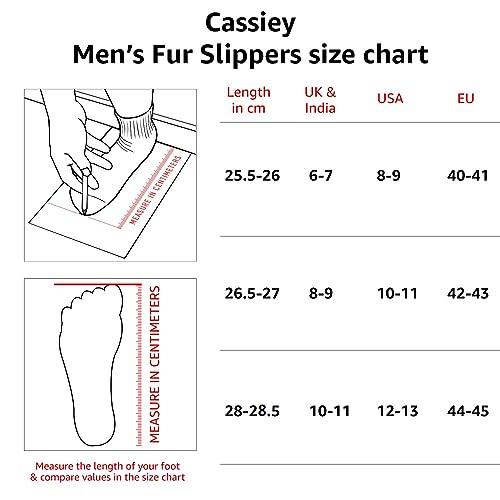 Image of CASSIEY Men's Soft Winter Slipper Slippers Closed Toe comfortable Sole Bedroom Indoor Fur Slipper