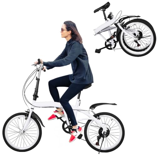 Chynalys 20 Inch Folding Bike, 6 Speed, Double V Brake