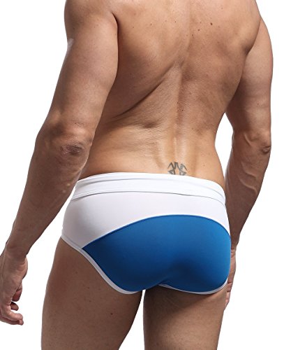 Men's Sexy Color Matching Beach Swimwear Sport Shorts Swim Briefs B11352