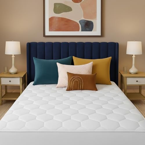 CASABLOOM Luxury Super King Mattress Protectors Quilted Noiseless Deep Fit 30cm Hypoallergenic & Ultra Soft Microfiber Mattress Protector for SuperKing Beds (White 183x200cm)