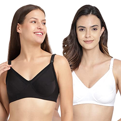 Image of Femzy Women's Cotton Non-Padded Wire Free Maternity Bra