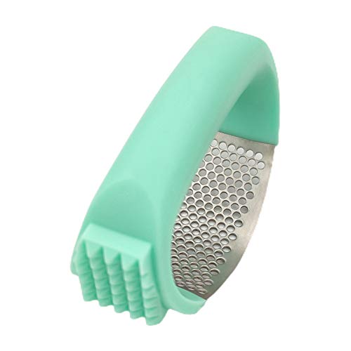 Picadora de ajo manual multifuncional 2 en 1, trituradora de acero inoxidable, prensa de jengibre en forma de anillo, accesorios para electrodomésticos de cocina, herramientas para vegetales