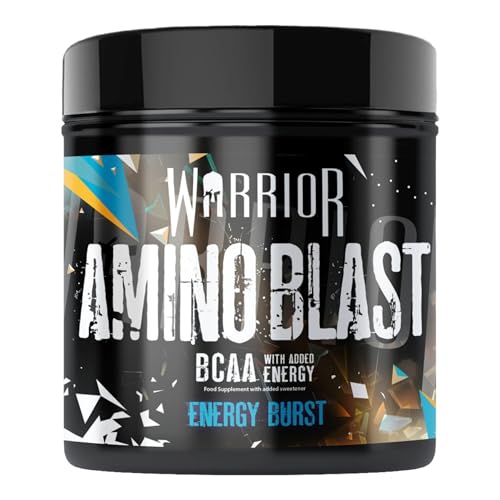 Warrior Amino Blast BCAA-Pulver 270 g (Energie Bombe) – Aminosäuren-Supplement mit Koffein, Taurin, Glutamin – zucker- & kohlenhydratfrei – Pre- & Intra-Workout Drink für Muskelaturaufbau & Energie