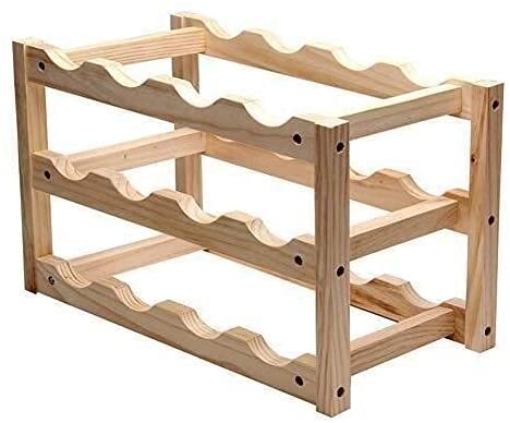 Soporte para Botellas de Vino de Madera Moderna miniatura 1