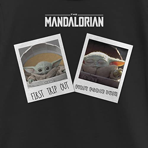 Girl's Star Wars: The Mandalorian Grogu Firsts Portraits T-Shirt - Black - Medium2