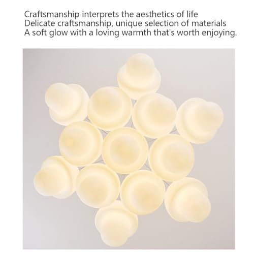 Lustre de luxe créatif à LED moderne couleur crème