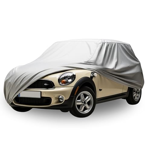 HBCOLLECTION bâche Voiture extérieur Respirante et imperméable Housse de Protection Anti UV, Anti Rayure, Contre la Pluie, Le Soleil, la poussière avec Zip