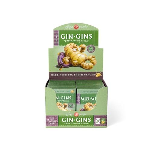 2 Packs of Ginger People Gingins Chewy Original Travel Packs - Case Of 24 - 1.6 Oz